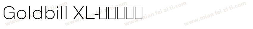 Goldbill XL字体转换